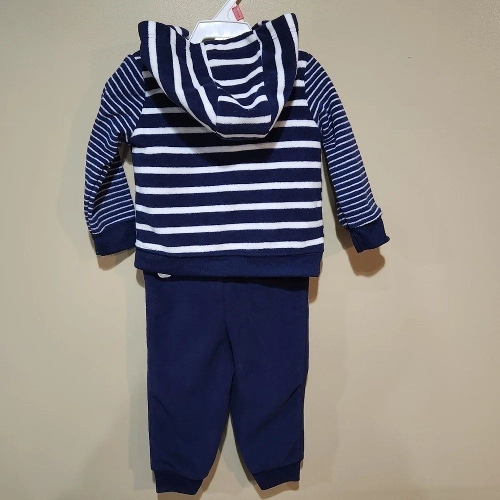 Carter's Hooded Little Rhino 3 Piece Set- Size 9 Months